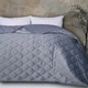 Покрывало MirSon №5052 Velor charm Dark grey 150х210 см (2200008376895) MirSon 2200008376895 877425 - изображение 1
