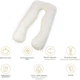 Подушка MirSon для беременных и отдыха Satin Stripe №8025 U-образная Soft Yellow (2200006178637) MirSon 2200006178637 879639 - изображение 12