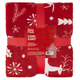 Плед Ardesto Christmas Flannel 160х200см, олени, 100% полиэстер, красный ART0126PB - изображение 1