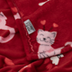 Плед Ardesto Flannel 160х200см, 100% поліестер, котики з сердечками ART0124PB - изображение 4