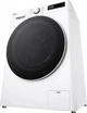 Стиральная машина LG серии AI DD™ TurboWash™ 360˚ F2Y5PS0W, фронтальная, узкая, 8 кг, 1200, класс A/A/B, 47 см, 12 программ, дисплей, пар, инвертор, белый с черным люком с накладкой из закаленного стекла - изображение 4