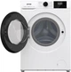 Стиральная машина Gorenje W3NGPI 62SBS, фронтальная, узкая, 6 кг, 1200, класс С/A/С, 43,5 см, 15 программ, пар, дисплей, инвертор, белый с черным люком - изображение 4