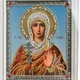 Икона "Святая мученица Галина" на стекле в белой раме 26x23 см - изображение 2