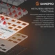 Клавиатура GamePro Genesis Metallic mk110w Outemu Red Switch usb ua White (mk110w) - изображение 9