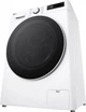 Стиральная машина LG серии AI DD™ TurboWash™ 360˚ F2Y5FS0W, фронтальная, узкая, 9 кг, 1200, класс A/A/B, 47 см, 12 программ, дисплей, пар, инвертор, белый с черным люком с накладкой из закаленного стекла - изображение 4