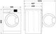 Стирально-сушильная машина Whirlpool серии FreshCare+ FFWDB 976258 BV UA, фронтальная, полноразмерная, 9/7 кг, 1800, класс С/A/B, 60,5 см, 10 программ, пар, дисплей, инвертор, белый с черным люком - изображение 13