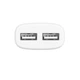 Мережевий зарядний пристрій Hoco C12 Smart dual USB charger White - зображення 3