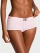 Труси Victoria's Secret Logo Cotton Shine Patch Boyshort Panty М рожевий (27204585) - зображення 1
