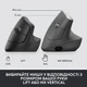 Мишка Logitech Lift Vertical Ergonomic Wireless/Bluetooth for Business Graphite (910-006494) - изображение 7