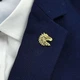 Значок из стали BROCHE брошь бижутерия Животные Лошадь золотистый BRGV115191 - изображение 1