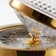 Декантер для вина 1500 мл Prestige Golden с вращающейся подставкой - изображение 5
