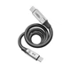 Кабель для зарядки YOKI ULTRA YK-UL6 Type-C на Type-C 1.2м 60W универсальный силиконовый смарт интернет шнур для быстрой зарядки айфона iPhone телефона ноутбука смартбука павербанка роутера шнуры для ноутбуков смартфонов и планшетов - изображение 7