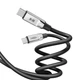 Кабель для зарядки YOKI ULTRA YK-UL6 Type-C на Type-C 1.2м 60W универсальный силиконовый смарт интернет шнур для быстрой зарядки айфона iPhone телефона ноутбука смартбука павербанка роутера шнуры для ноутбуков смартфонов и планшетов - изображение 8