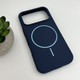 Защитный чехол-накладка Cosmic Silicone Case Magnetic для Apple iPhone 17 Pro Dark Blue (SilMag17P-8) - изображение 3