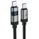 Кабель ACEFAST C15-03 USB-C to USB-C zinc alloy digital display braided charging data cable Black (6974316283720) (16311) - изображение 4