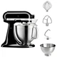 Кухонний комбайн KitchenAid Artisan 4,8 л 5KSM185PSEOB з відкидним блоком чорний - зображення 1