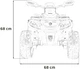 Електромобіль для дітей Quad Can Am Outlander ATV 1-місний Синій (5903864982749) - зображення 6