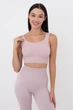 Бесшовный топ в рубчик на широких бретелях Giulia TOP RIB S/M Pink-burnished lilac, Бесшовный женский топ Giulia - изображение 2