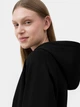 Толстовка на молнии с капюшоном женская 4F Sweatshirt F536 4FSS23TSWSF536-20S L Черная (5904698224012) - изображение 8