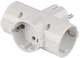 Сетевой адаптер Emos P00242 тройной круглый с заземлением White - изображение 4