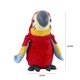Интерактивная игрушка Попугай Parrot Talking 22 см, с функцией запоминания и повторения фраз, от 3 батареек ААА, красный - изображение 3