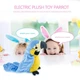 Интерактивная игрушка Попугай Parrot Talking 22 см, с функцией запоминания и повторения фраз, от 3 батареек ААА, желто-голубой - изображение 4