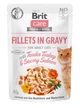 Вологий корм для котів Brit Care Cat Fillets Salmon & Turkey (філе лосося та індички в соусі) 85 г - зображення 1