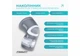 Наколенник для суставов (бандаж) EasyFit EF-0083-M с фиксирующим ремнем M 1 шт Серо-белый - изображение 3