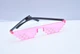 Пиксельные очки Minecraft Майнкрафт очки солнечные Восьмибитные очки Pixel glasses розового цвета - изображение 3
