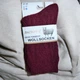 Носки Ласточка (размер стопы 37-41) Gesundheit Wollsocken, шерсть, бордо - изображение 1