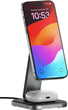 Bezprzewodowa ładowarka Satechi 2-in-1 Foldable Qi2 Wireless Charging Stand Space Grey (ST-Q21FM) - obraz 1