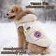 Жилетка зимняя для собак CANADA GOOSE с капюшоном бежевая Размер M - изображение 6
