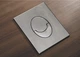 Панель змиву KOER KT-0606-02 157x198x3mm пластикова, кнопка закруглена (SS COLOR) (KR6238) - изображение 3