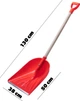 Lopata do śniegu Kadax 130 cm Pomarańczowa (K3679) - obraz 6