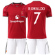 Форма футбольна дитяча Ronaldo (Роналдо) 7 Manchester United (Манчестер Юнайтед), сезон 2026 18 розмір, ріст 110-120 см, червоно-біла - зображення 1