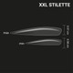 Набір форм Adore Professional гелеві типси для нарощування SPLETNIца size XXL Gel Tips stilette 240 шт - зображення 4