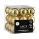 Елочные пластиковые шары Mica Decorations 27 шт 6 см золотые (598005) - изображение 1