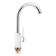 Смеситель для кухонной мойки Qtap Grand, Chrome/White (k35) - изображение 1