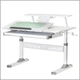 Дитячий стіл Evo-kids TH-310 з полицею Grey Білий / Сірий (TH-310 W/G + BD-S30 G) - изображение 1