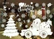 Новогодняя наклейка на окно Мerry Christmas 50 на 70 см белый - изображение 1