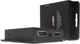 Hub Lindy 2 Port HDMI 2.0 IR Extender PoC & Loop Out Metal Black (4002888382083) - obraz 1