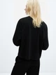 Свитшот женский Mango Pique 57096711-99 S Черный (8445922656133) - изображение 2