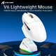 Геймерська акумуляторна бездротова (Bluetooth + 2,4G) миша Attack Shark V6 Ultra-Light, Magnetic Charging Dock, PixArt PAW3311 Біла/White (V6ULTRAW) - изображение 9