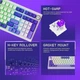 Беспроводная клавиатура Proove Gaming Slicker Special Edition (Ukraine Layout) white/purple (WKSLSE022416) - изображение 8