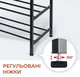 Стойка-вешалка для одежды в прихожую Fabrika SOLUTION со скамейкой и полками для обуви (FK0204) - изображение 7