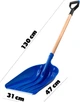 Lopata plastikowa Kadax 31 x 130 cm Niebieska (K3466) - obraz 6