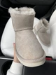 Жіночі угг Міні Замш Світло Сірі Змійка та Лак Пьятка UGG Mini Light Grey Suide Zipper (39, бежевый) - изображение 7