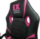 Геймерське крісло SERIES EX Pink чорно-рожеве екошкіра + мембранна тканина, 117×65×49 см, 120 кг - зображення 3