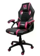 Геймерське крісло SERIES EX Pink чорно-рожеве екошкіра + мембранна тканина, 117×65×49 см, 120 кг - зображення 4