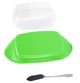 Масленка с ножом Frico FRU-067-Green зеленая пластиковая - изображение 8